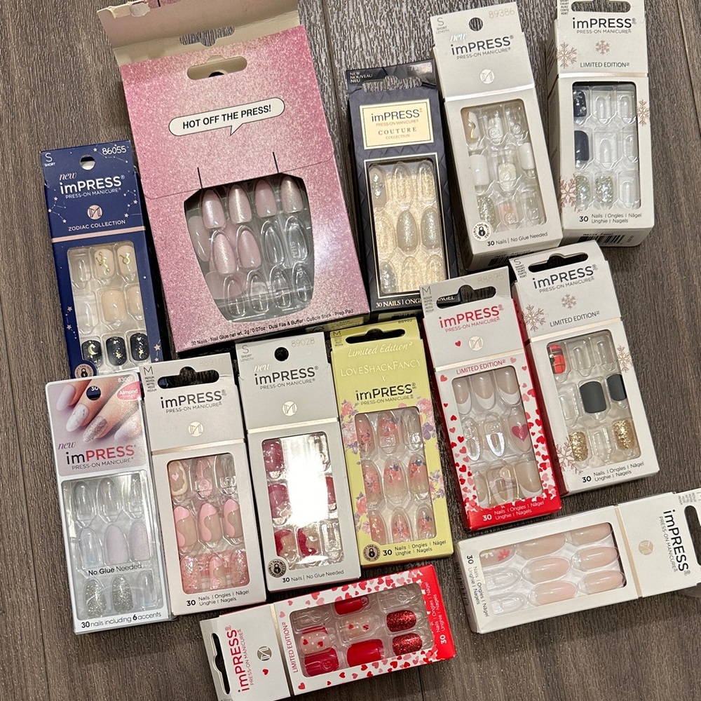 imPRESS Press-On Nail Extras: Square & Almond Mix